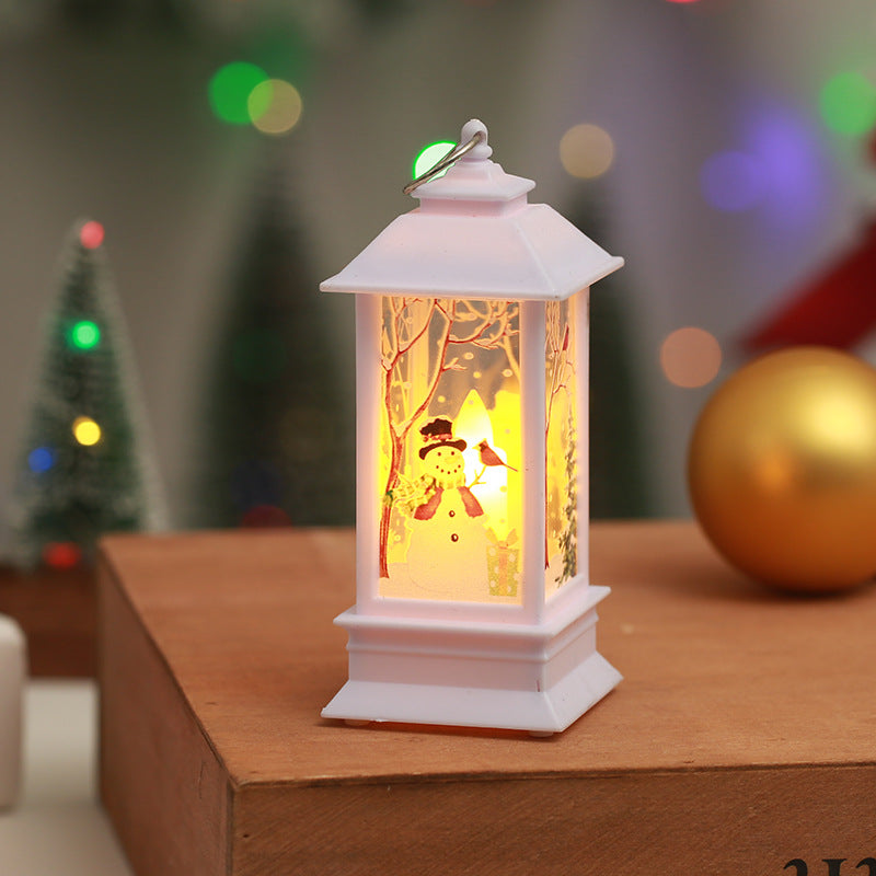 Nostalgic Christmas lantern with LED light