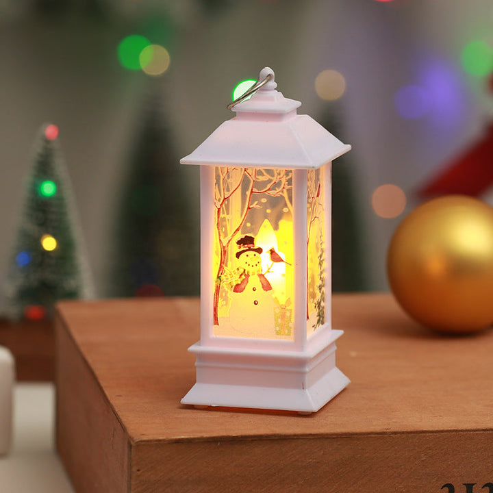 Nostalgic Christmas lantern with LED light