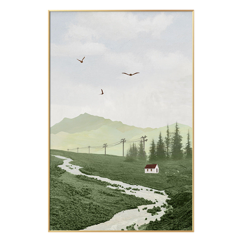 Framed Abstract Landscape Artwork