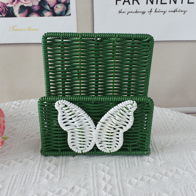 Decorative Butterfly Woven Storage Basket
