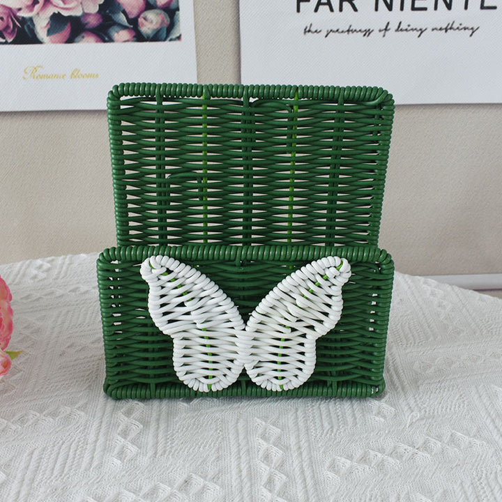 Decorative Butterfly Woven Storage Basket