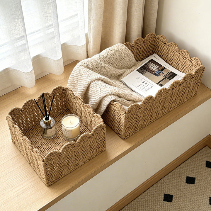 Decorative storage basket