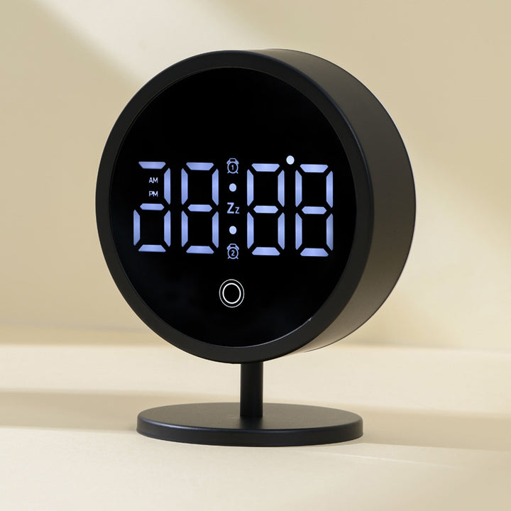 Digital bedside alarm clock with touch function