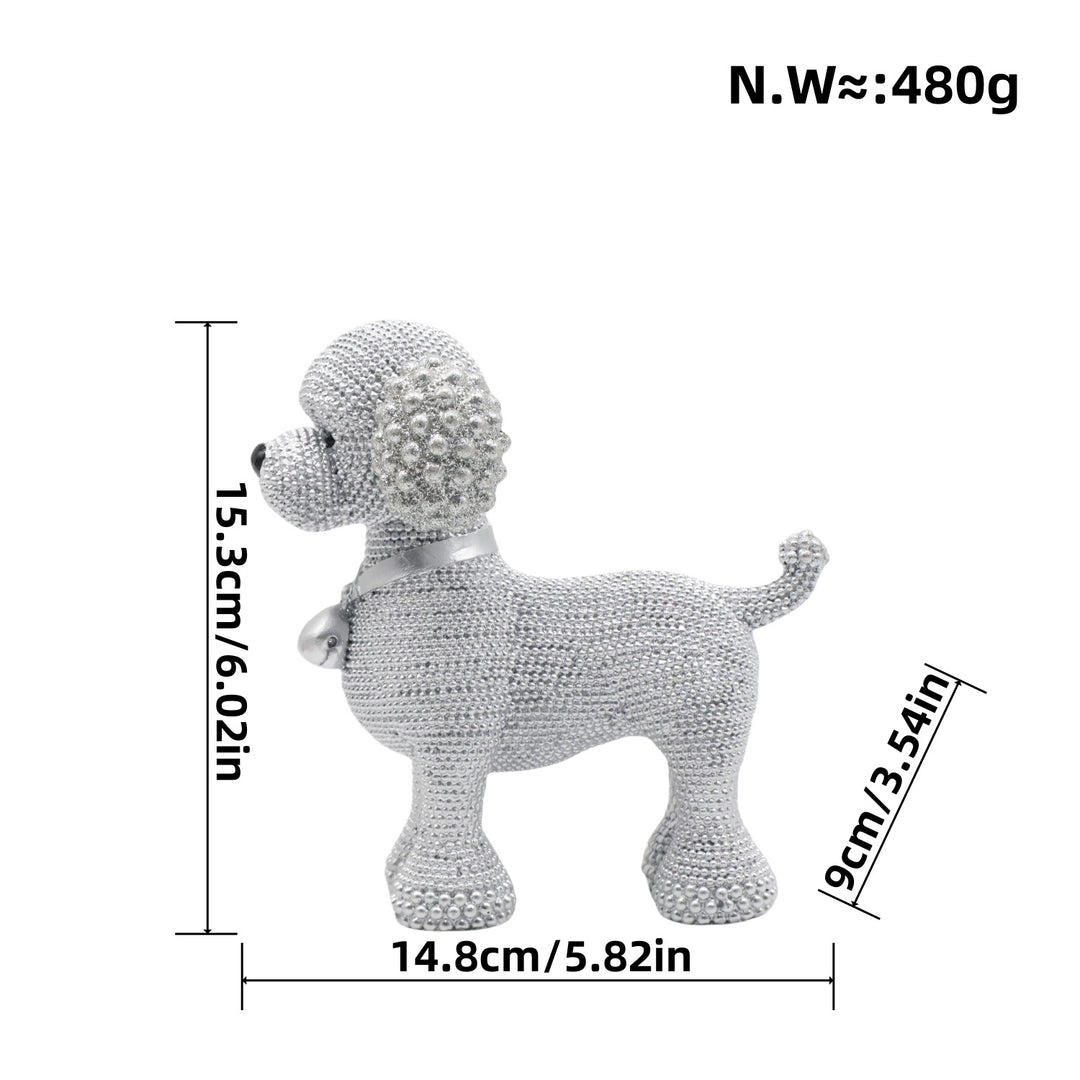 Decorative dog figure in modern design
