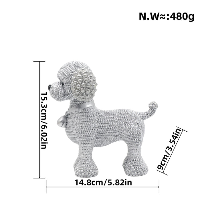 Decorative dog figure in modern design