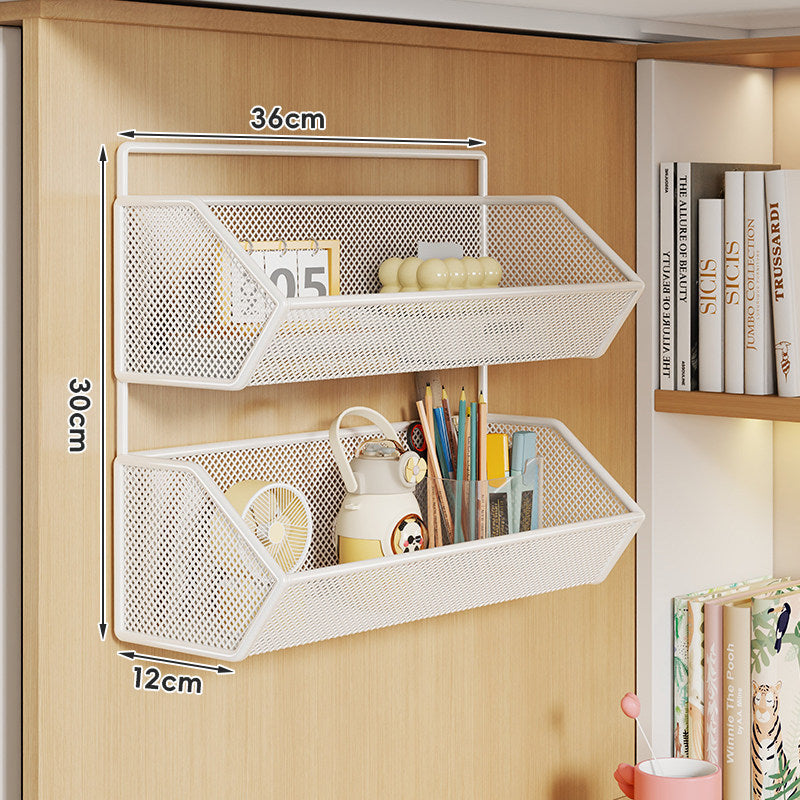 Over-Cabinet Mesh Hanging Storage Basket Shelf Organizer