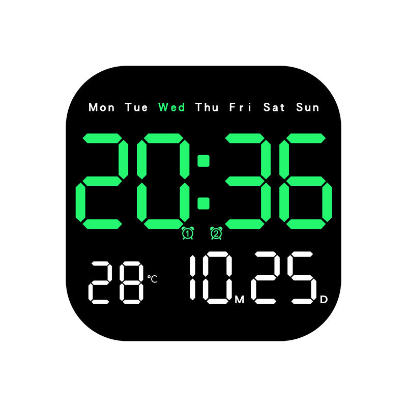 Digital Multi-Function Alarm Clock with Temperature and Date Display