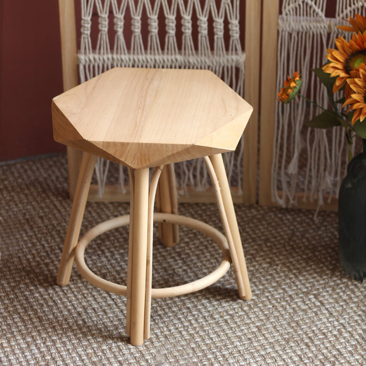 Modern stool made of high-quality wood