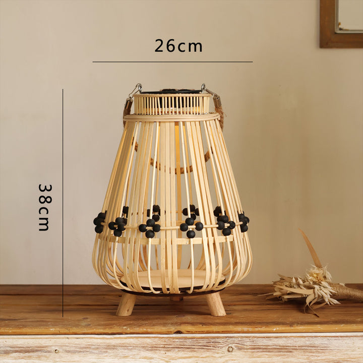 Handcrafted wooden lantern