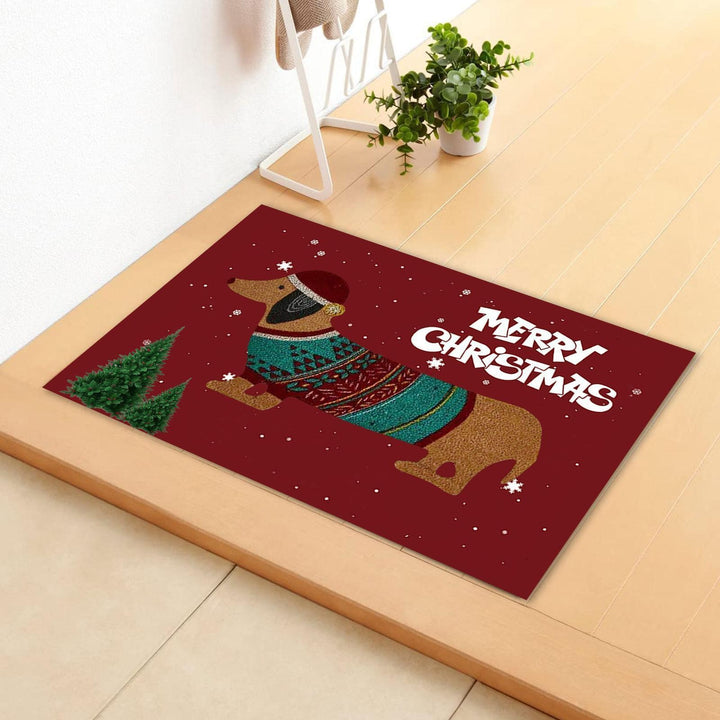 Christmas-Themed Decorative Doormat for Home