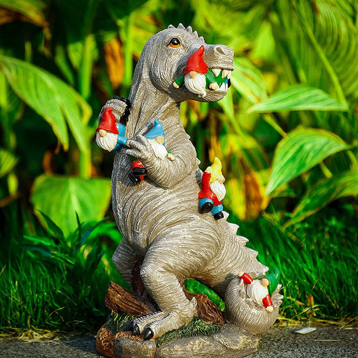 Whimsical Dinosaur Garden Figurine