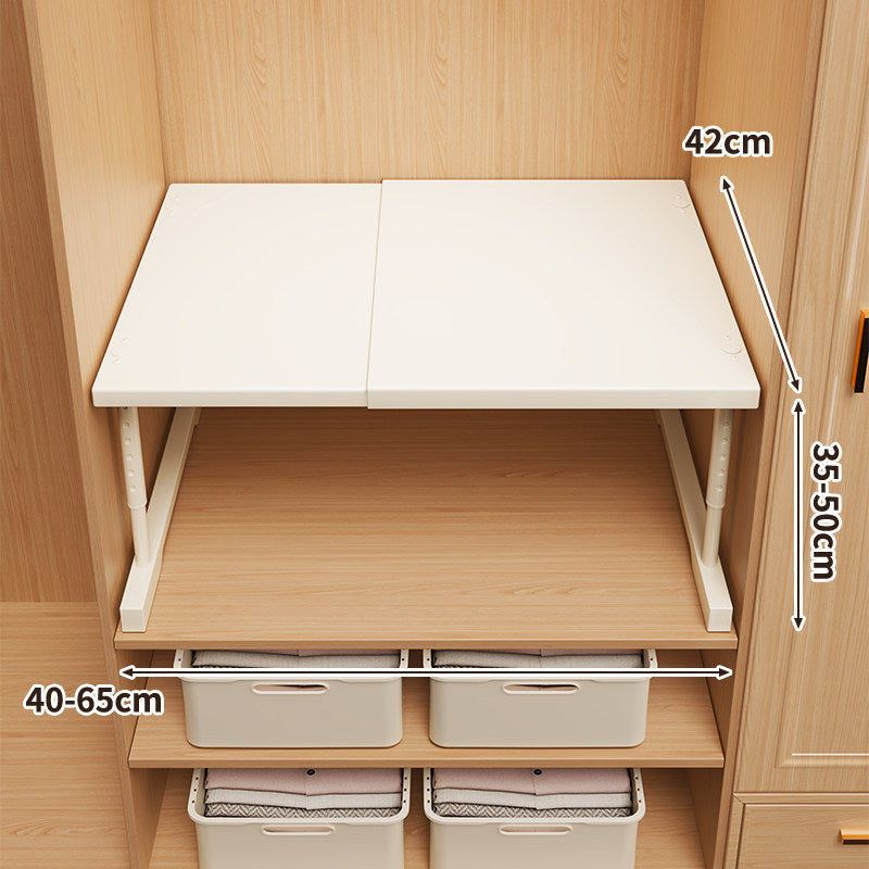 Adjustable Foldable Closet Shelf Organizer
