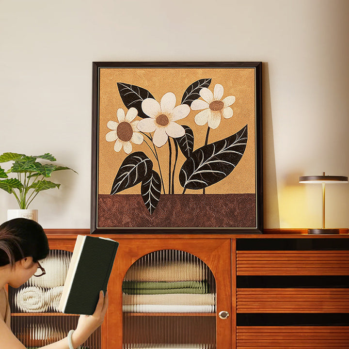 Decorative Framed Flower Art