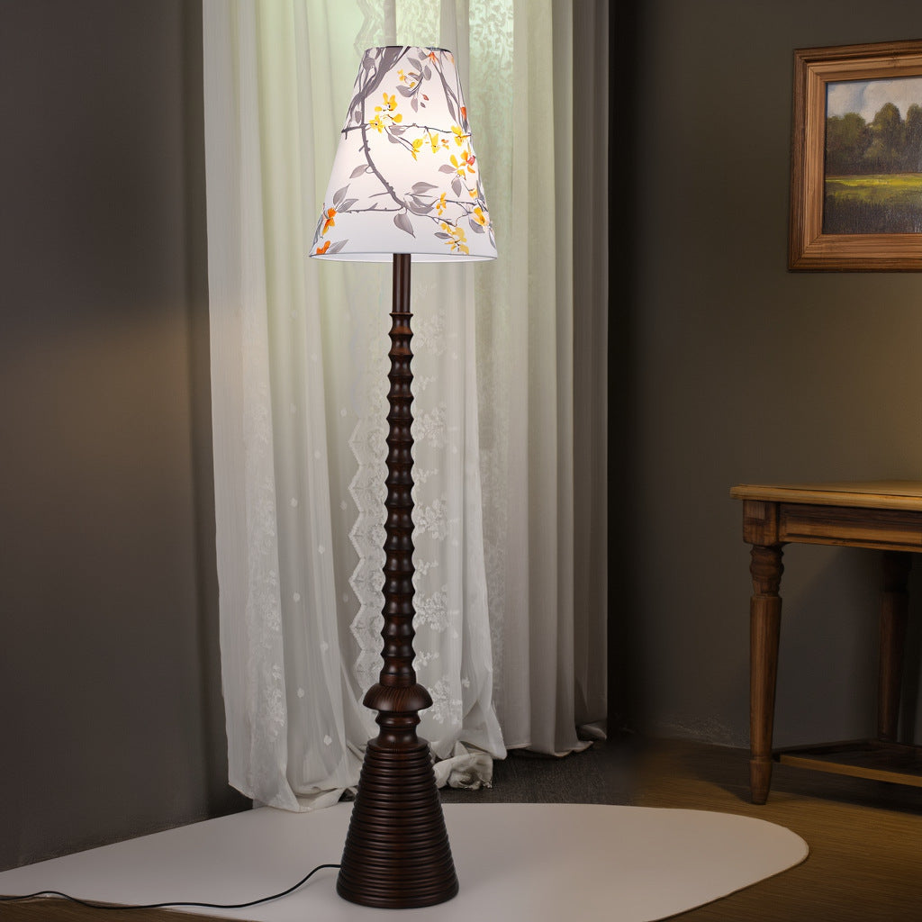 Flower pattern floor lamp