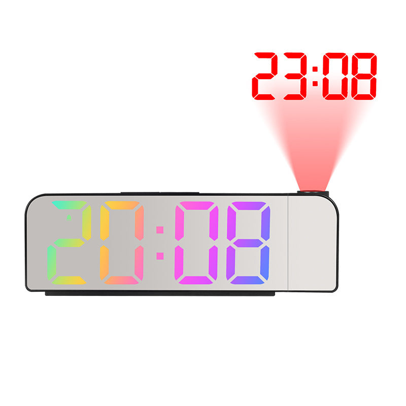 Projection clock with digital display