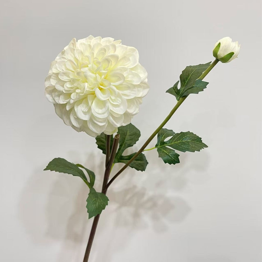 Decorative Faux Dahlia Flower Stem for Home Decor