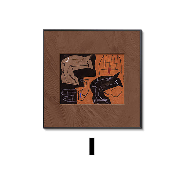 Framed Abstract Botanical Wall Art