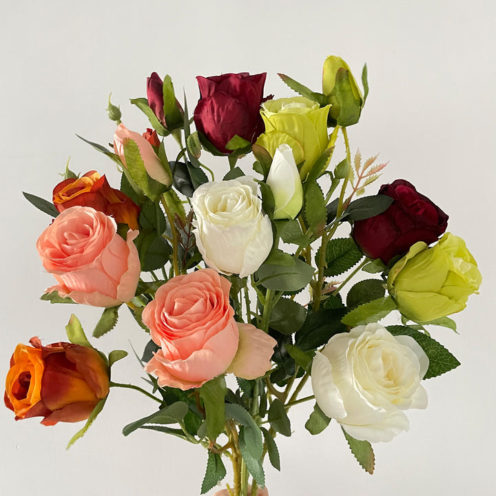 Faux Floral Rose Stem Arrangement
