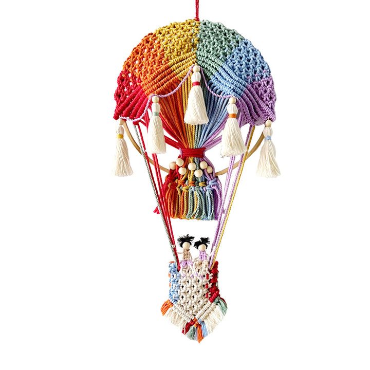 Macrame Decoration in Hot Air Balloon Design