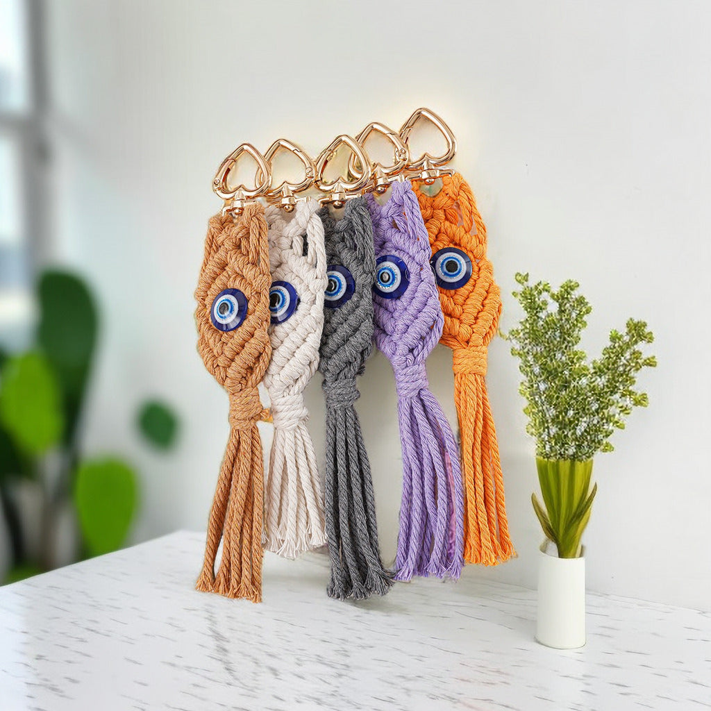Decorative Macrame Keychain Holder