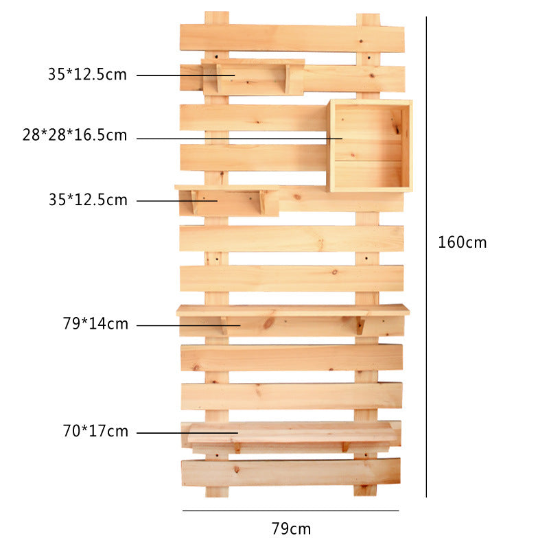 Wall shelf made of high-quality wood