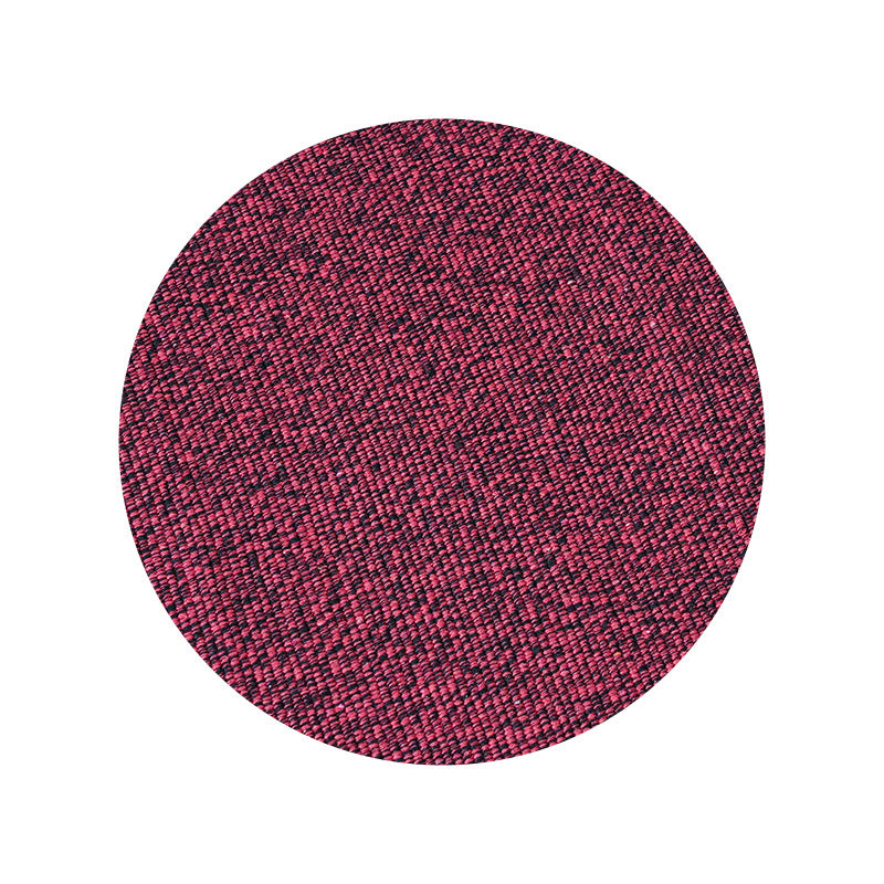 Round woven fabric sample for upholstery and furniture covering fabric