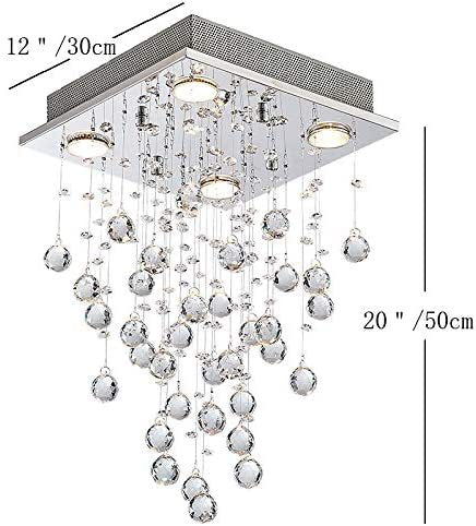 Crystal cascading ceiling light