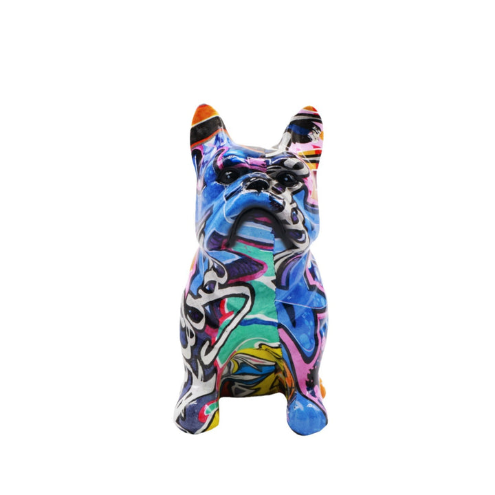 Creative bulldog figure made of hand-painted resin