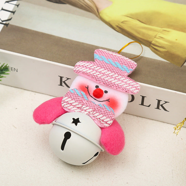 Festive Christmas Bell with Santa Motif