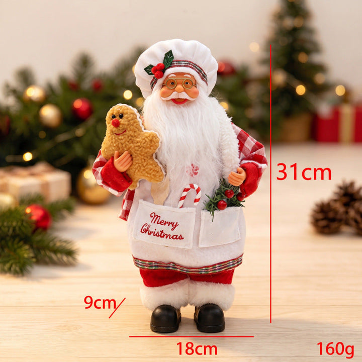 Nostalgic Santa Claus figure with gingerbread cookie mold