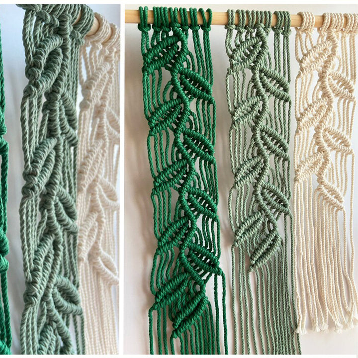Leaf Pattern Macrame Wall Hanging