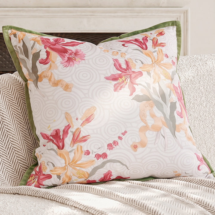 Elegant Ruffled Decorative Lumbar Pillow