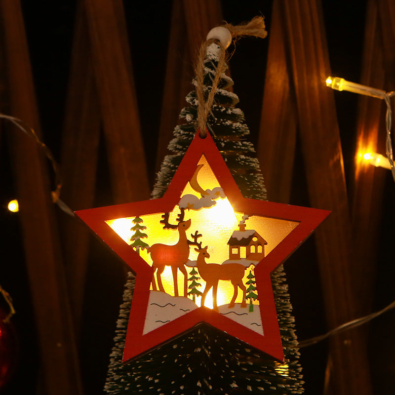 Decorative Christmas star with LED lighting