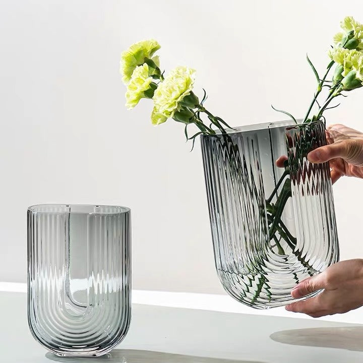 Decorative Glass Vase for Dining Table Decor