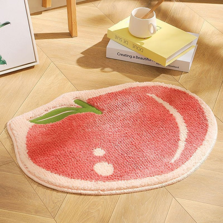 Lemon Slice Shape Bath Mat