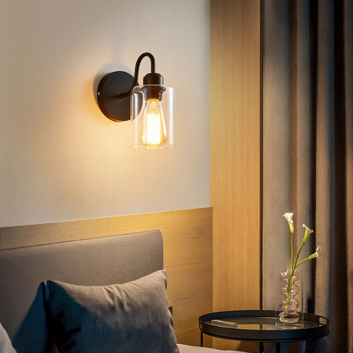 Vintage Glass Wall Sconce