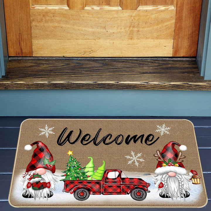 Festive Holiday Door Mat