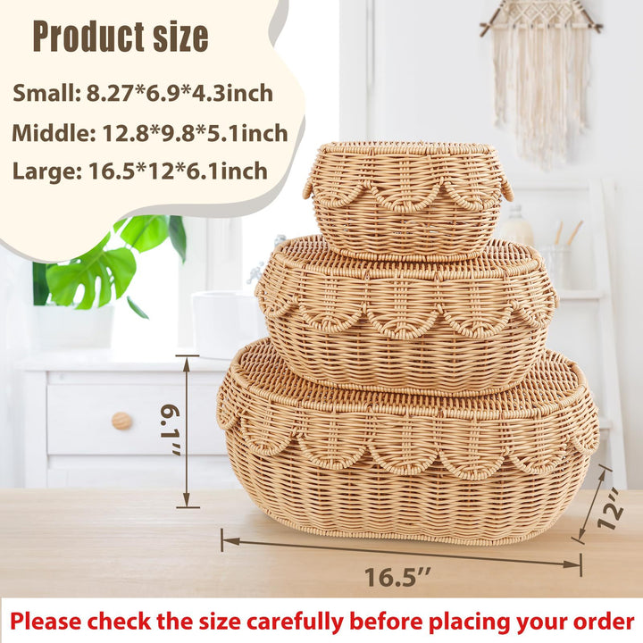 Ornate decoration basket made from natural materials