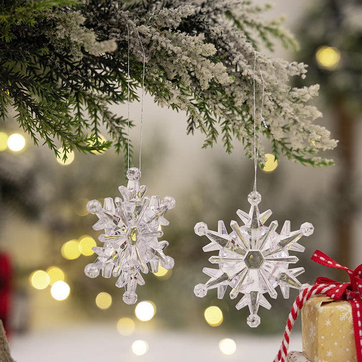 Elegant Glittering Snowflake Hanging Decoration