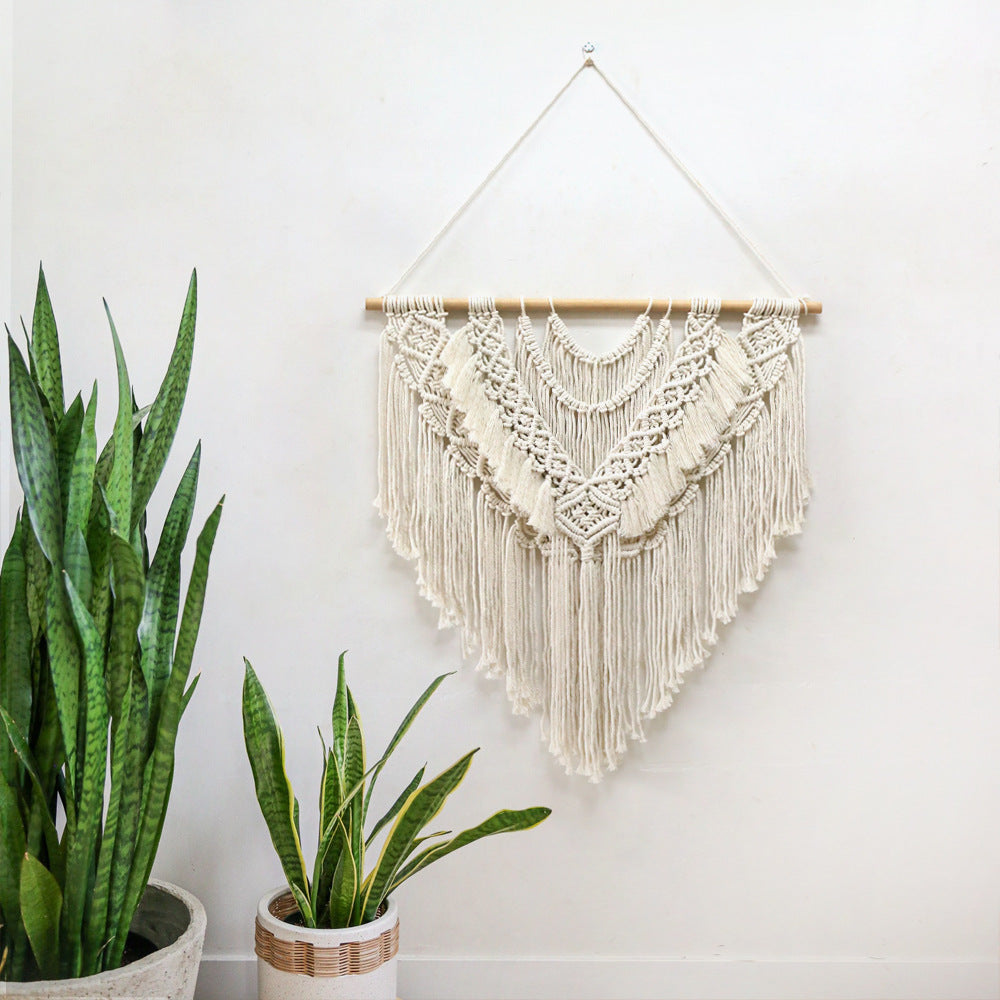 Artistically designed macrame wall hanging
