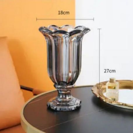 Decorative Sculpted Glass Vase