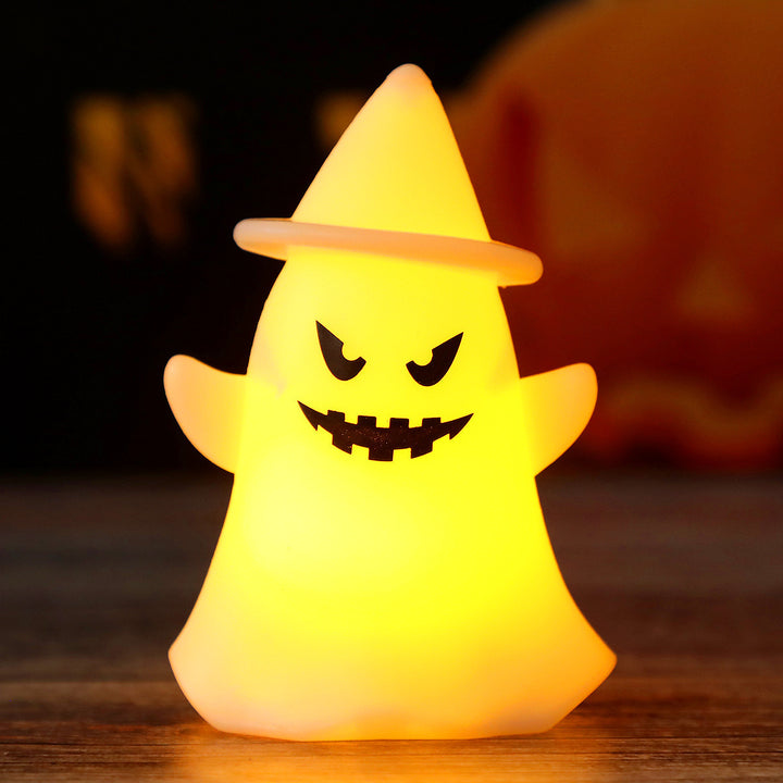 LED Silicone Ghost Night Light with Witch Hat