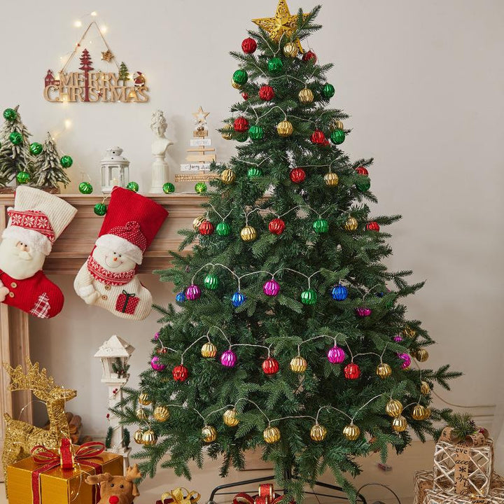 Colored LED Christmas light chain