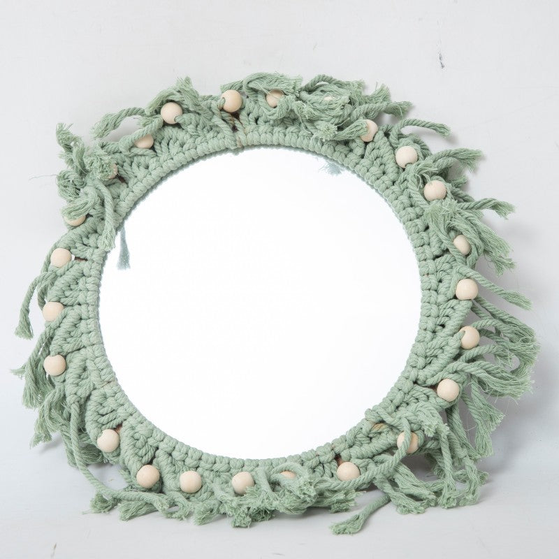 Round Macrame Wall Mirror