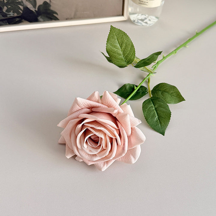 Realistic Silk Rose Stem for Home Decor