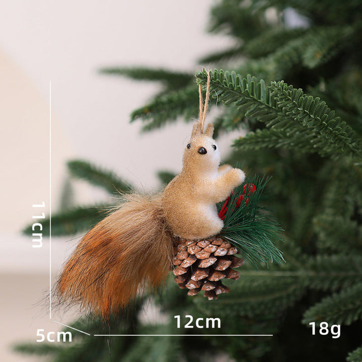 Cute decoration figure with squirrel motif