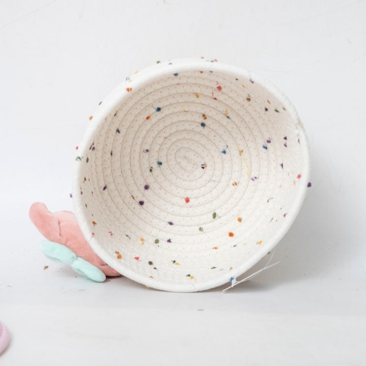 Storage basket with cute animal motif