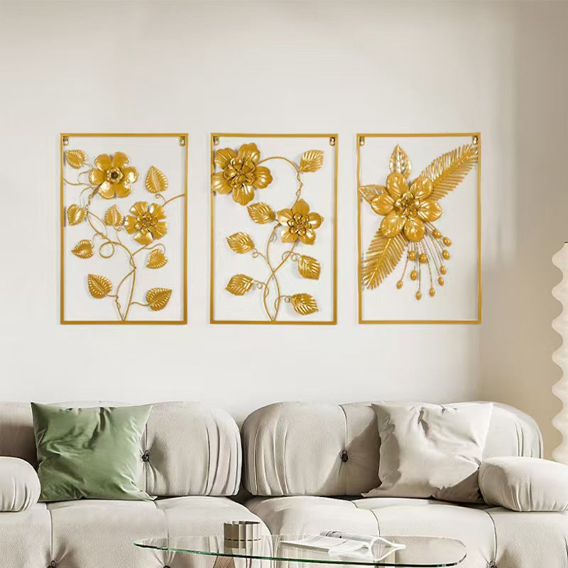 Floral Metal Wall Artwork