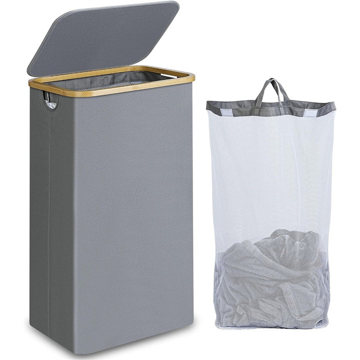 High-quality laundry container with removable inner bag