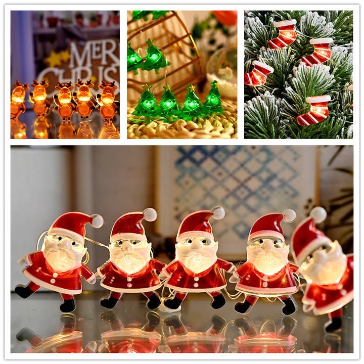 Christmas Reindeer Glass LED String Lights